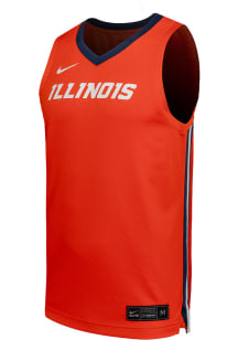 Mens Illinois Fighting Illini Orange Nike NIL Replica Basketball Jersey