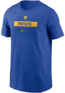 Boys Pitt Panthers Blue Nike Team Issue 24 Short Sleeve T-Shirt