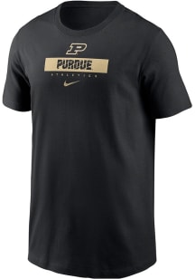 Youth Purdue Boilermakers Black Nike Team Issue 24 Short Sleeve T-Shirt