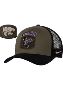 Nike Green K-State Wildcats Mesh Back Rise Adjustable Hat