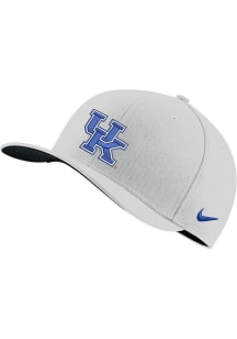 Nike Kentucky Wildcats Mens White Swoosh Flex Flex Hat