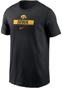 Nike Iowa Hawkeyes Youth Black Team Issue 24 Short Sleeve T-Shirt