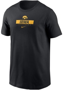 Toddler Iowa Hawkeyes Black Nike Team Issue 24 Short Sleeve T-Shirt