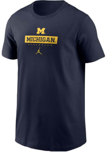 Youth Michigan Wolverines Blue Nike Issue Set Short Sleeve T-Shirt