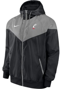 Mens Cincinnati Bearcats Black Nike Windrunner Light Weight Jacket