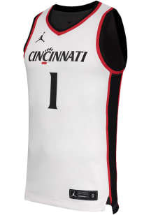 Mens Cincinnati Bearcats White Nike Replica Basketball Jersey