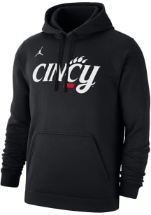 Nike Cincinnati Bearcats Mens Black Jordan Club Fleece Long Sleeve Hoodie
