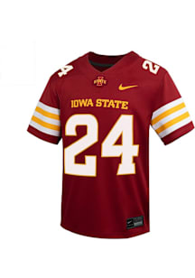 Nike Iowa State Cyclones Youth Cardinal Replica No 24 Football Jersey