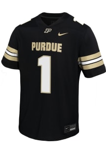 Youth Purdue Boilermakers Black Nike Replica Football Jersey Jersey