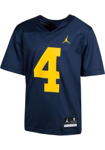 Boys Michigan Wolverines Navy Blue Nike Replica No 1 Football Jersey Jersey