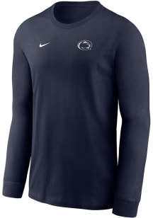 Youth Penn State Nittany Lions Navy Blue Nike Small Logo Long Sleeve T-Shirt