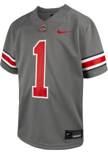 Youth Ohio State Buckeyes Grey Nike Alternate 2 No 1 Football Jersey Jersey