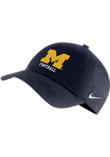 Nike Michigan Wolverines NIKE H86 WASHED ADJ Adjustable Hat - Navy Blue