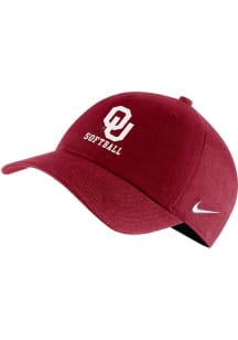 Nike Oklahoma Sooners NIKE H86 WASHED ADJ Adjustable Hat - Red