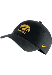 Nike Iowa Hawkeyes NIKE H86 WASHED ADJ Adjustable Hat - Black