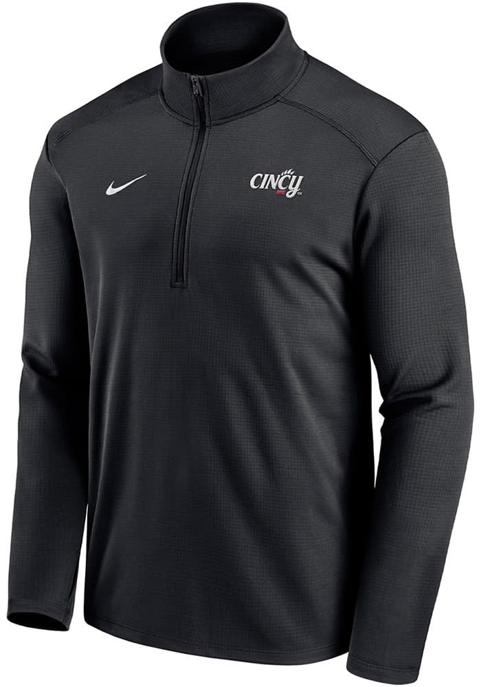 Nike Cincinnati Bearcats Mens Black Jordan Pacer Long Sleeve 1/4 Zip Pullover