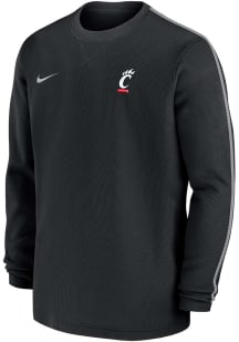 Nike Cincinnati Bearcats Black Sideline Coach Gameday Long Sleeve T Shirt