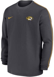 Nike Missouri Tigers Grey Sideline Coach Gameday Long Sleeve T Shirt