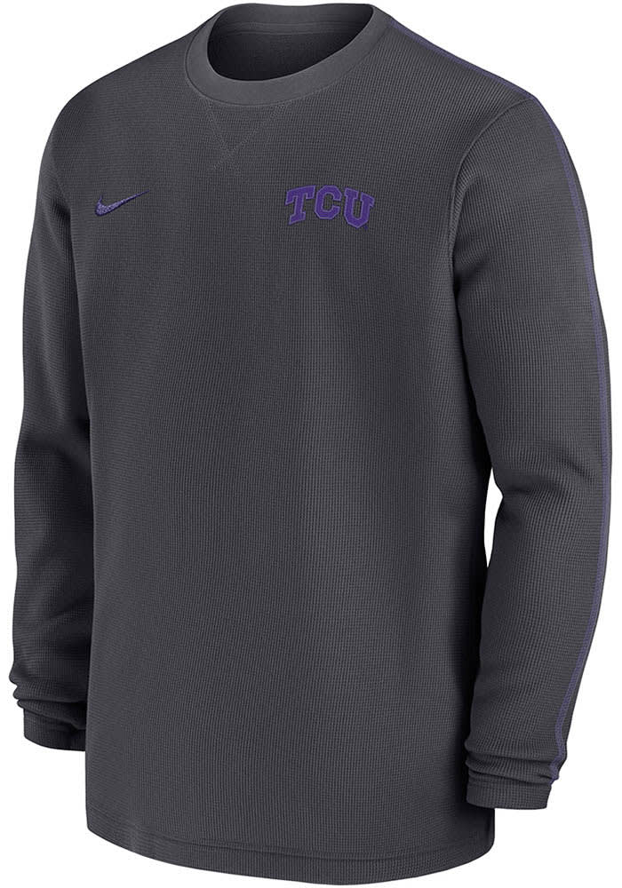 Nike TCU Horned Frogs Sideline Coach Gameday Long Sleeve T Shirt
