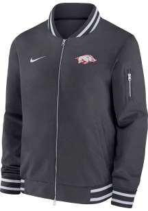 Nike Arkansas Razorbacks Mens Grey Sideline Gameday Heavyweight Jacket