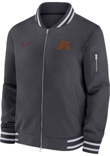 Nike Minnesota Golden Gophers Mens Grey Sideline Gameday Heavyweight Jacket