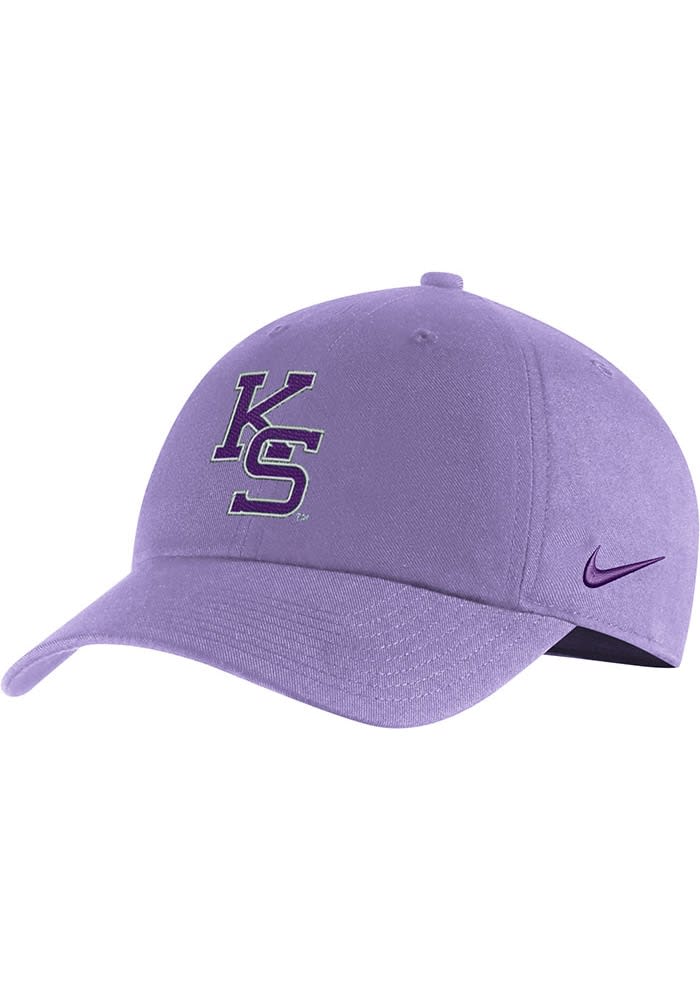 Nike LAVENDER K-State Wildcats Wordmark Campus Cap Adjustable Hat