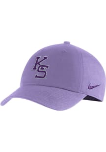 Nike K-State Wildcats Wordmark Campus Cap Adjustable Hat - Lavender