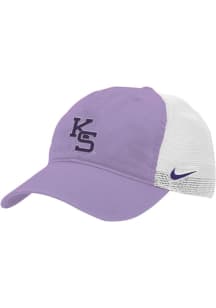 Nike Lavender K-State Wildcats Script Washed Trucker H86 Adjustable Hat