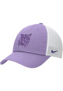 Nike Lavender K-State Wildcats Washed Trucker H86 Design Adjustable Hat