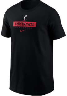 Youth Cincinnati Bearcats Black Nike Team Issue 24 Short Sleeve T-Shirt