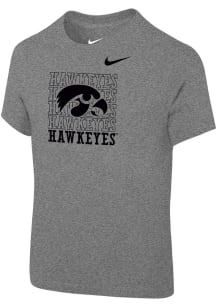 Nike Iowa Hawkeyes Toddler Grey Repeat Short Sleeve T-Shirt