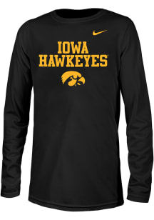 Nike Iowa Hawkeyes Youth Black Name Drop Long Sleeve T-Shirt