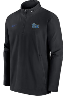 Nike Pitt Panthers Mens Black Sideline Coach Gameday Light Weight Jacket