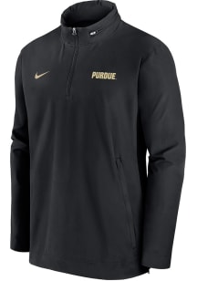 Mens Purdue Boilermakers Black Nike Sideline Coach Gameday Light Weight Jacket