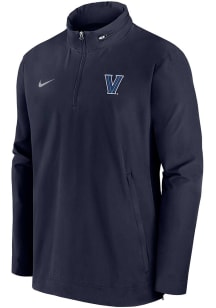 Nike Villanova Wildcats Mens Navy Blue Sideline Coach Gameday Light Weight Jacket