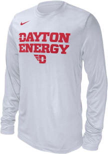 Nike Dayton Flyers White Basketball Bench Long Sleeve T-Shirt