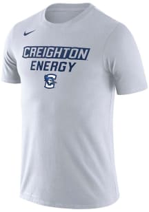 Nike Creighton Bluejays White Basketball Bench Short Sleeve T Shirt