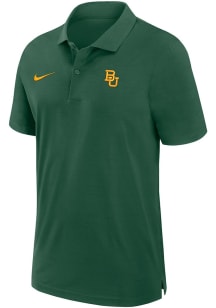 Nike Baylor Bears Mens Green Sideline DriFIT Gameday Woven Short Sleeve Polo