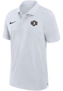 Nike Central Oklahoma Bronchos Mens White Sideline DriFIT Gameday Woven Short Sleeve Polo