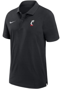 Mens Cincinnati Bearcats Black Nike Sideline DriFIT Gameday Woven Short Sleeve Polo Shirt