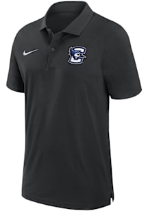 Nike Creighton Bluejays Mens Anthracite Sideline DriFIT Gameday Woven Short Sleeve Polo