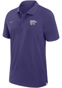 Nike K-State Wildcats Mens Purple Sideline DriFIT Gameday Woven Short Sleeve Polo