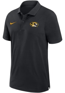 Nike Missouri Tigers Mens Black Sideline DriFIT Gameday Woven Short Sleeve Polo