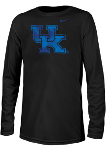 Nike Kentucky Wildcats Youth Black Tonal Tie-Dye Logo Long Sleeve T-Shirt