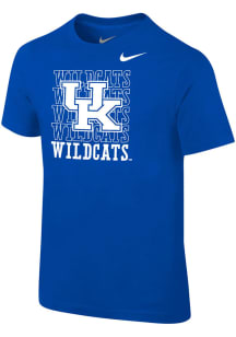 Nike Kentucky Wildcats Boys Blue Repeat Short Sleeve T-Shirt