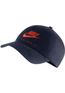Nike Illinois Fighting Illini Campus Cap Adjustable Hat - Navy Blue