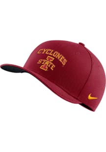 Nike Iowa State Cyclones Mens Crimson Swoosh Flex Flex Hat