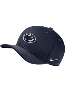 Nike Penn State Nittany Lions Mens Navy Blue Swoosh Flex Flex Hat