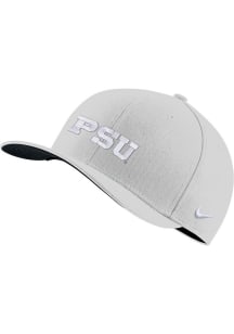 Nike Penn State Nittany Lions Mens White Swoosh Flex Flex Hat