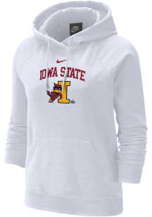 Nike Iowa State Cyclones Womens White Varsity Hooded Sweatshirt